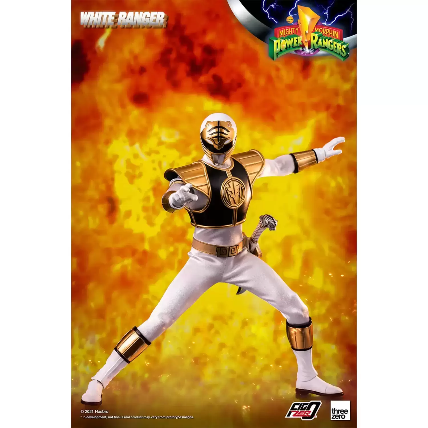 ThreeZero - Power Rangers FigZero - White Ranger