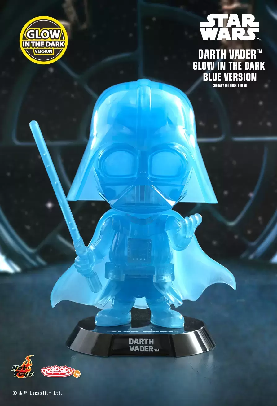 Cosbaby Figures - Star Wars - Darth Vader (Glow in the Dark Blue Version)