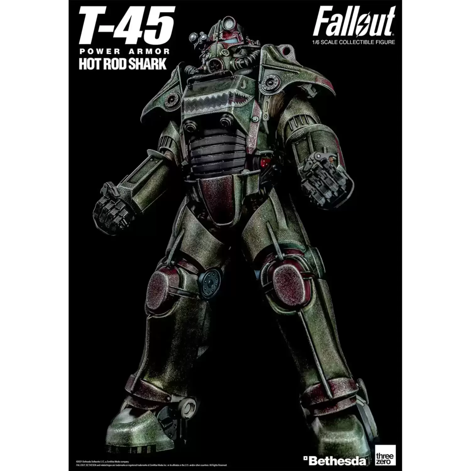 ThreeZero - Fallout - Power Armor - T-45 Hot Rod Shark