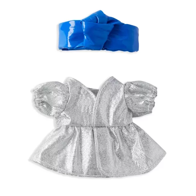 Nuimos Cloths And Accessories - Silver Dress with Blue Headband