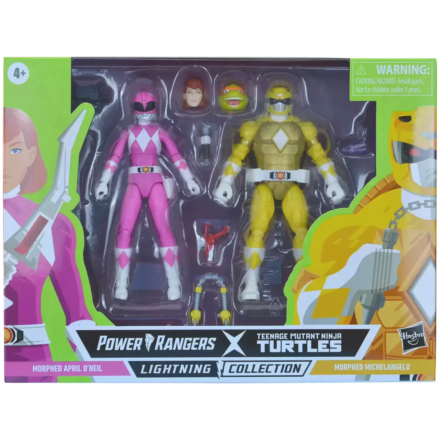 Power Rangers Hasbro - Lightning Collection - Power Rangers X TMNT - Morphed April O’Neil  & Morphed Michelangelo
