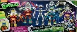 TMNT (Nickelodeon) (2012 à 2017) - Metal Mutants Turtles + Fugitoid 5 Pack