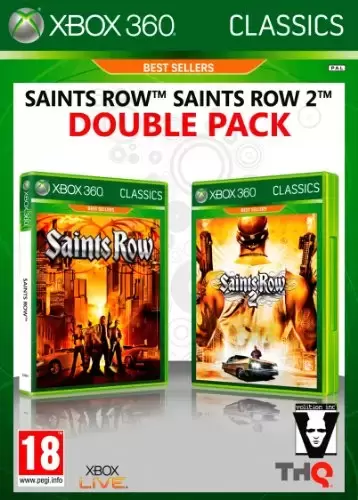 Jeux XBOX 360 - Saints Row + Saints Row 2 - classics