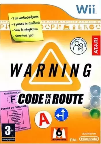 Jeux Nintendo Wii - Warning, Code De La Route