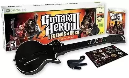 XBOX 360 Games - Guitar Hero 3, Legends Of Rock + Guitar