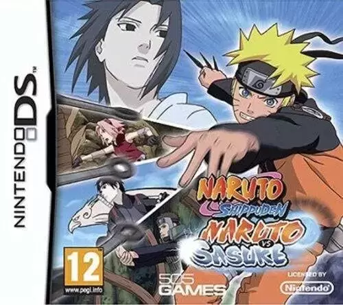 Nintendo DS Games - Naruto Shippuden, Naruto Vs Sasuke