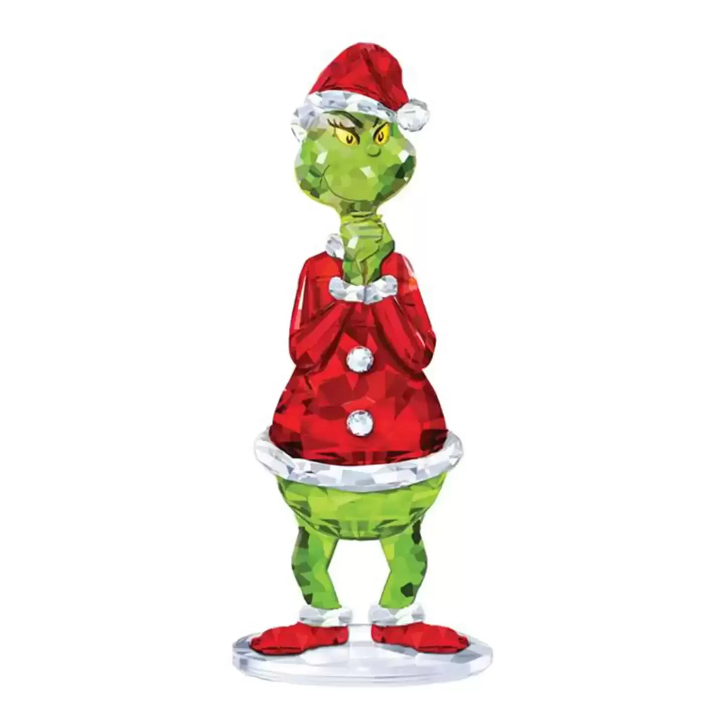 Acrylic FACETS Collection (Enesco) - Dr Seuss - The Grinch Facets Figurine