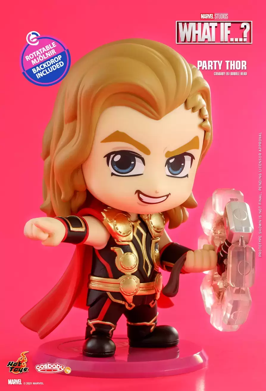 Cosbaby Figures - What If...? - Party Thor