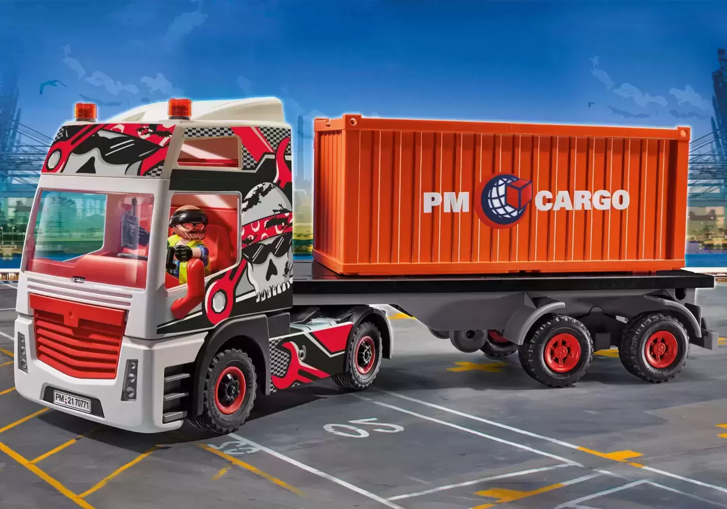 Playmobil Port & Harbour - Truck with Cargo Container