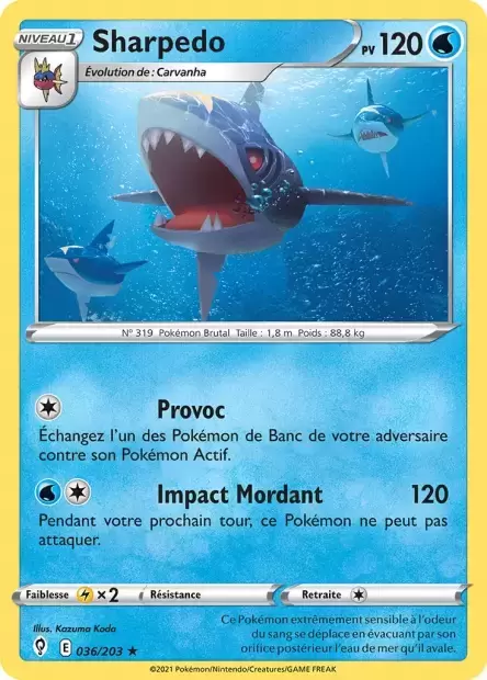 Évolution Céleste - Sharpedo