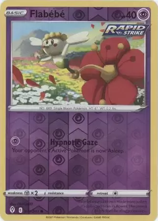 Flabébé Reverse - Evolving Skies Pokémon card 71/203
