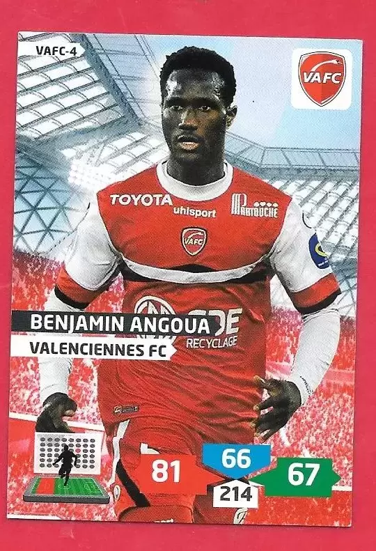 Adrenalyn XL 2013-2014 (France) - Benjamin Angoua - Defenseur -Valenciennes FC