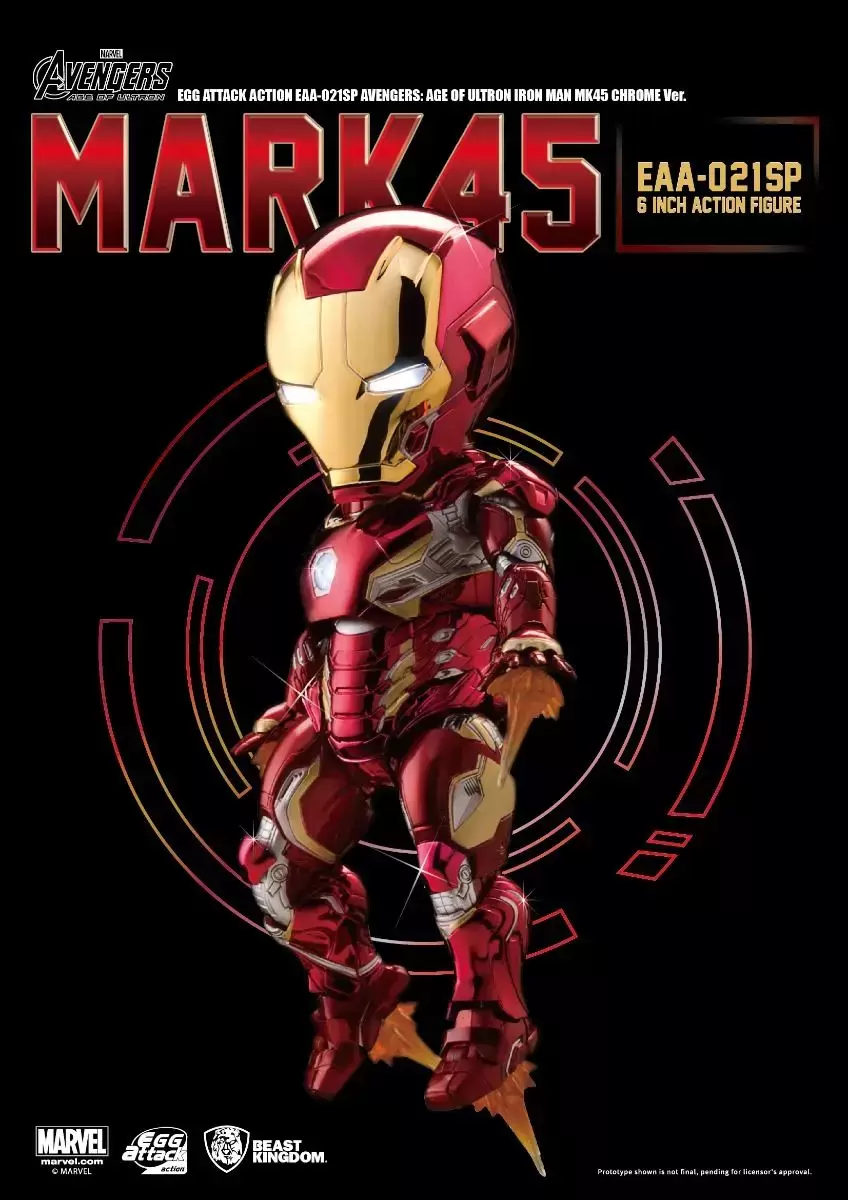 Egg Attack Action - Iron Man Mark 45 Chrome