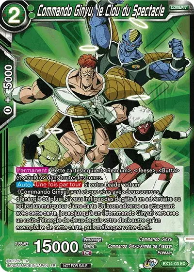 Battle Advanced [EX14] - Commando Ginyu, le Clou du Spectacle