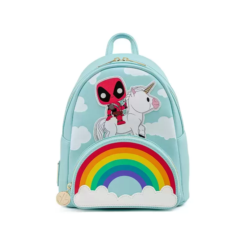 Loungefly - MINI SAC A DOS DEADPOOL UNICORN RAINBOW