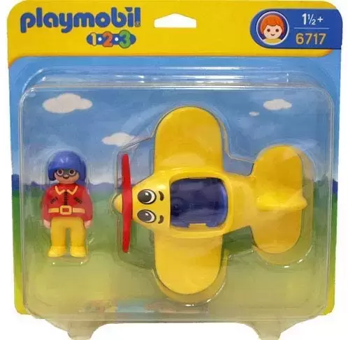 Playmobil 1.2.3 - Pilote & avion