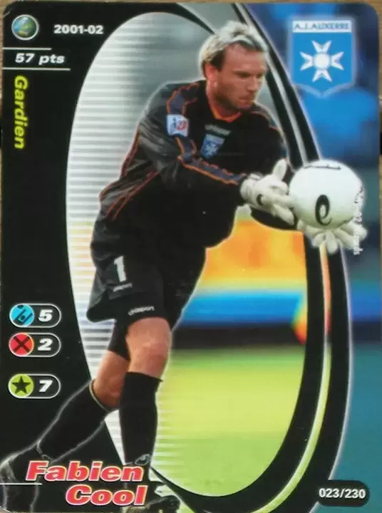 Wizards Football Champions France 2001/2002 - Fabien Cool - AJ Auxerre