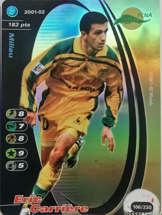Wizards Football Champions France 2001/2002 - Eric Carriere - FC Nantes