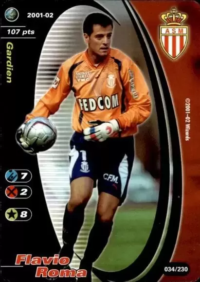 Wizards Football Champions France 2001/2002 - Flavio Roma - AS Monaco
