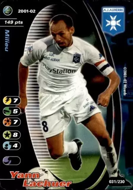 Wizards Football Champions France 2001/2002 - Yann Lachuer - AJ Auxerre