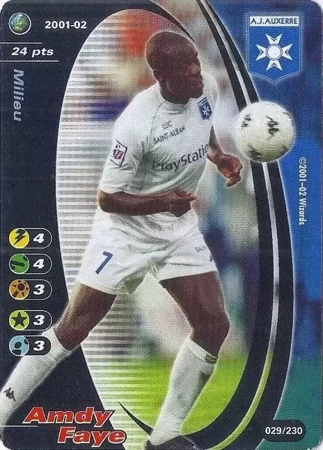 Wizards Football Champions France 2001/2002 - Amdy Faye - AJ Auxerre