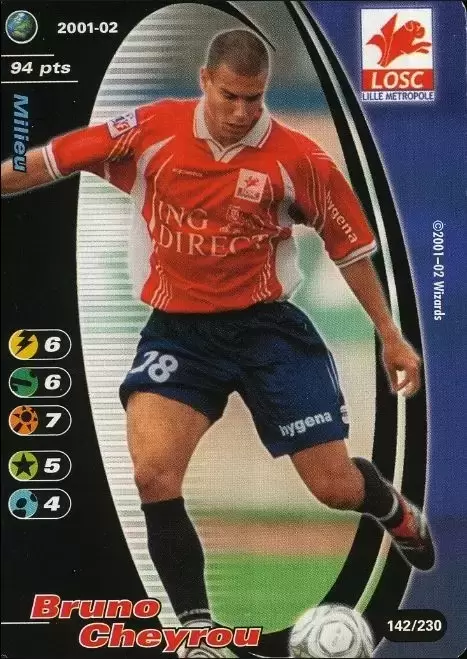Wizards Football Champions France 2001/2002 - Bruno Cheyrou - Lille OSC