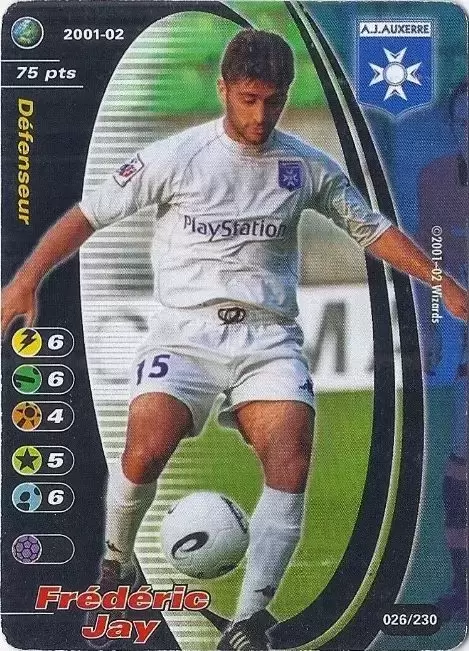 Wizards Football Champions France 2001/2002 - Frédéric Jay - AJ Auxerre