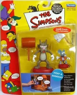 The Simpsons Lot Of 6 Series 4 WOS Figures NIB Playmates Bart Itchy And Scratchy 