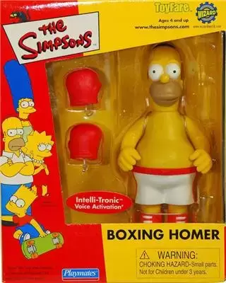 The Simpsons Playmates ToyFare Boxing Homer New In Box 