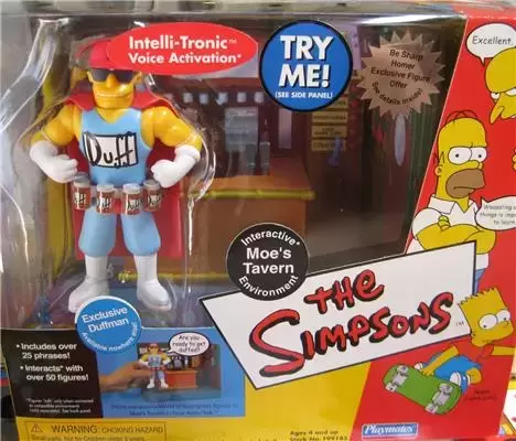 Moe's Bar with Exclusive Duffman - Simpsons: The World of Springfield  action figure