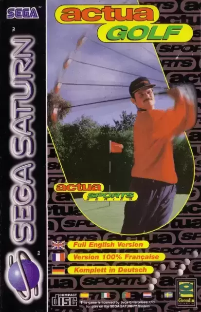 SEGA Saturn Games - Actua Golf