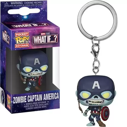 Marvel - POP! Keychain - What if....? - Zombie Captain America