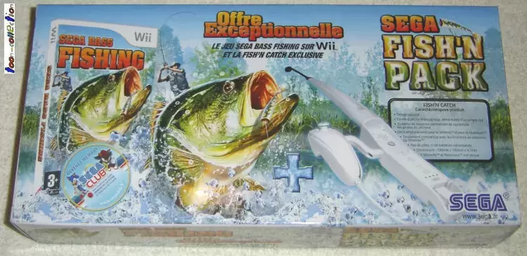 Nintendo Wii Games - Sega Bass Fishing + Canne à Pêche