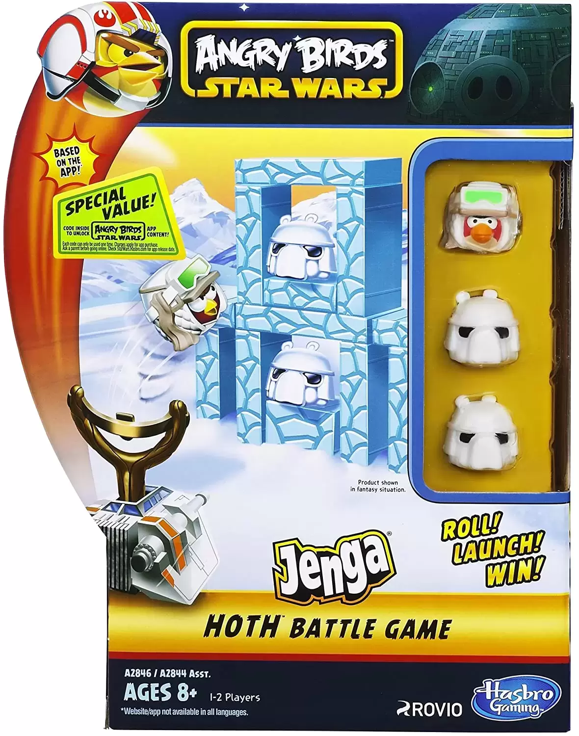 Hasbro Gaming - Angry Birds Star Wars Jenga Hoth Battle Game