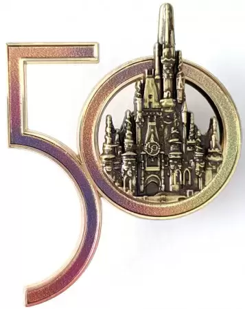 Pin\'s Edition Limitée - Walt Disney World 50th Anniversary - Logo Cinderella\'s Castle