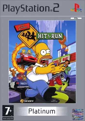 Jeux PS2 - Simpson Hit & Run - Platinum