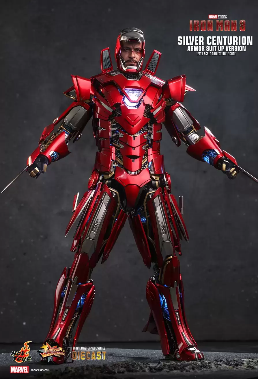 Movie Masterpiece Series - Iron Man 3 - Silver Centurion (Armor Suit Up Version)