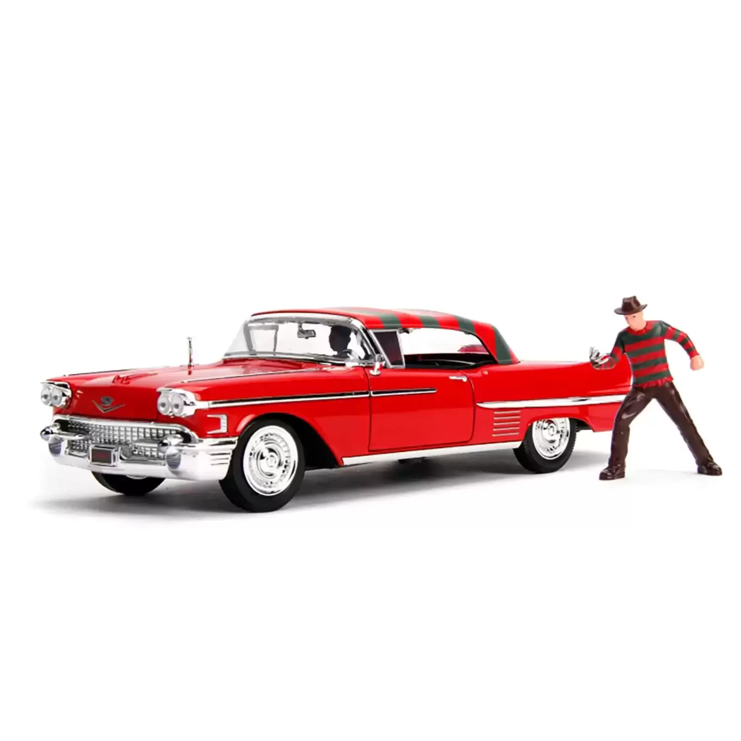 Jada Toys Hollywood Rides - Freddy Kruger & 1958 Cadillac Series 62  - 1:24