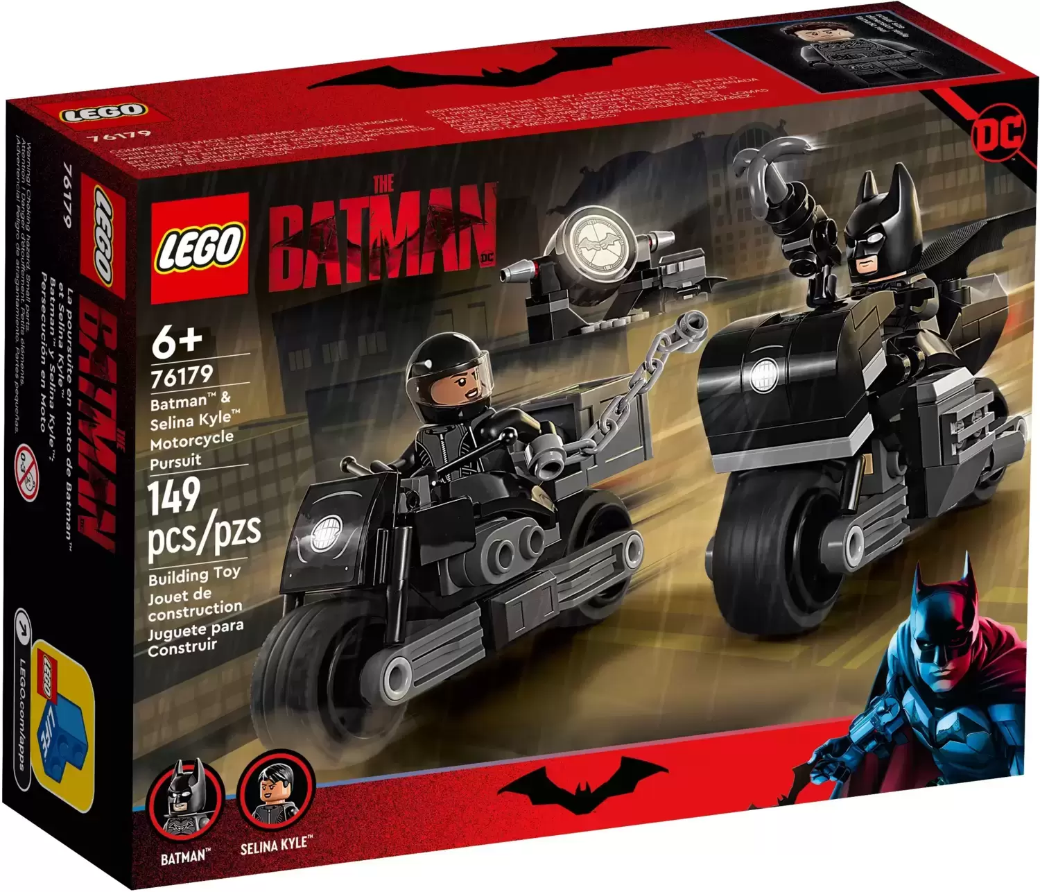 LEGO DC Comics Super Heroes - La course-poursuite en motos de Batman et Selina Kyle