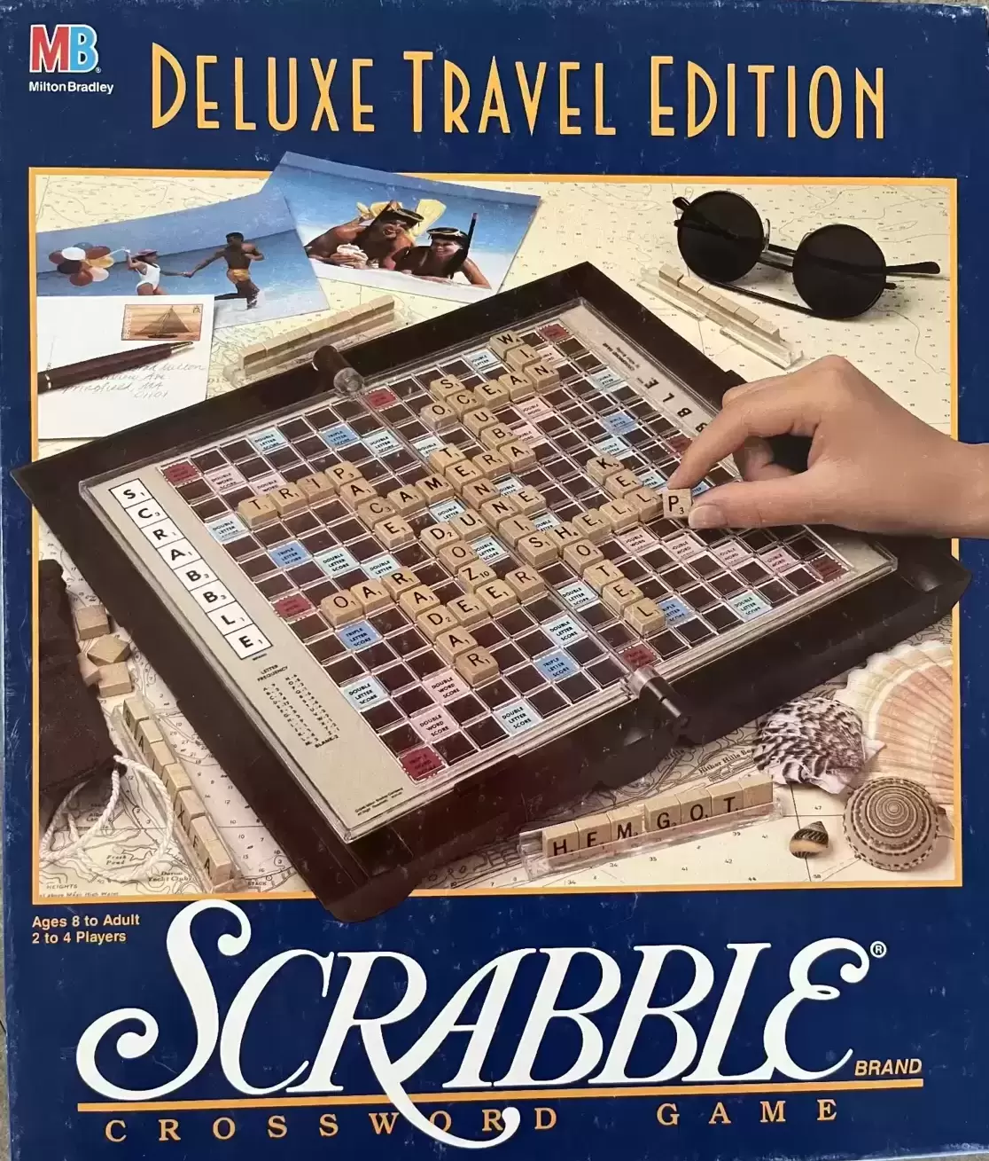 Scrabble - Scrabble Deluxe Travel Edition Crosswod Game