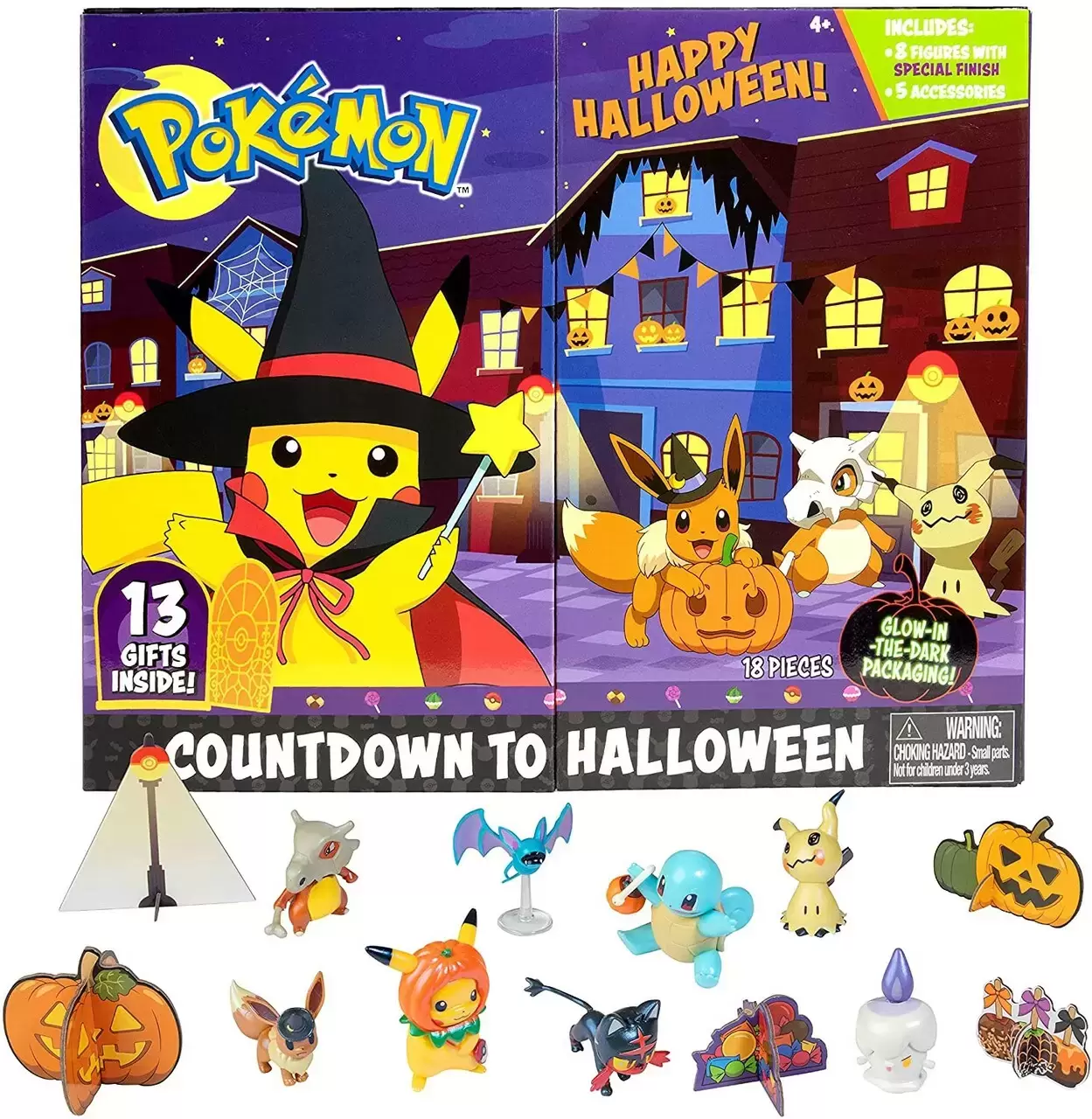 Jazwares Pokemon 2023 Countdown to Halloween Calendar Battle Figure  Multipack Set