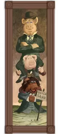 President\'s Day 2021 - Muppets Haunted Mansion - Pigs Stretching Room Portrait