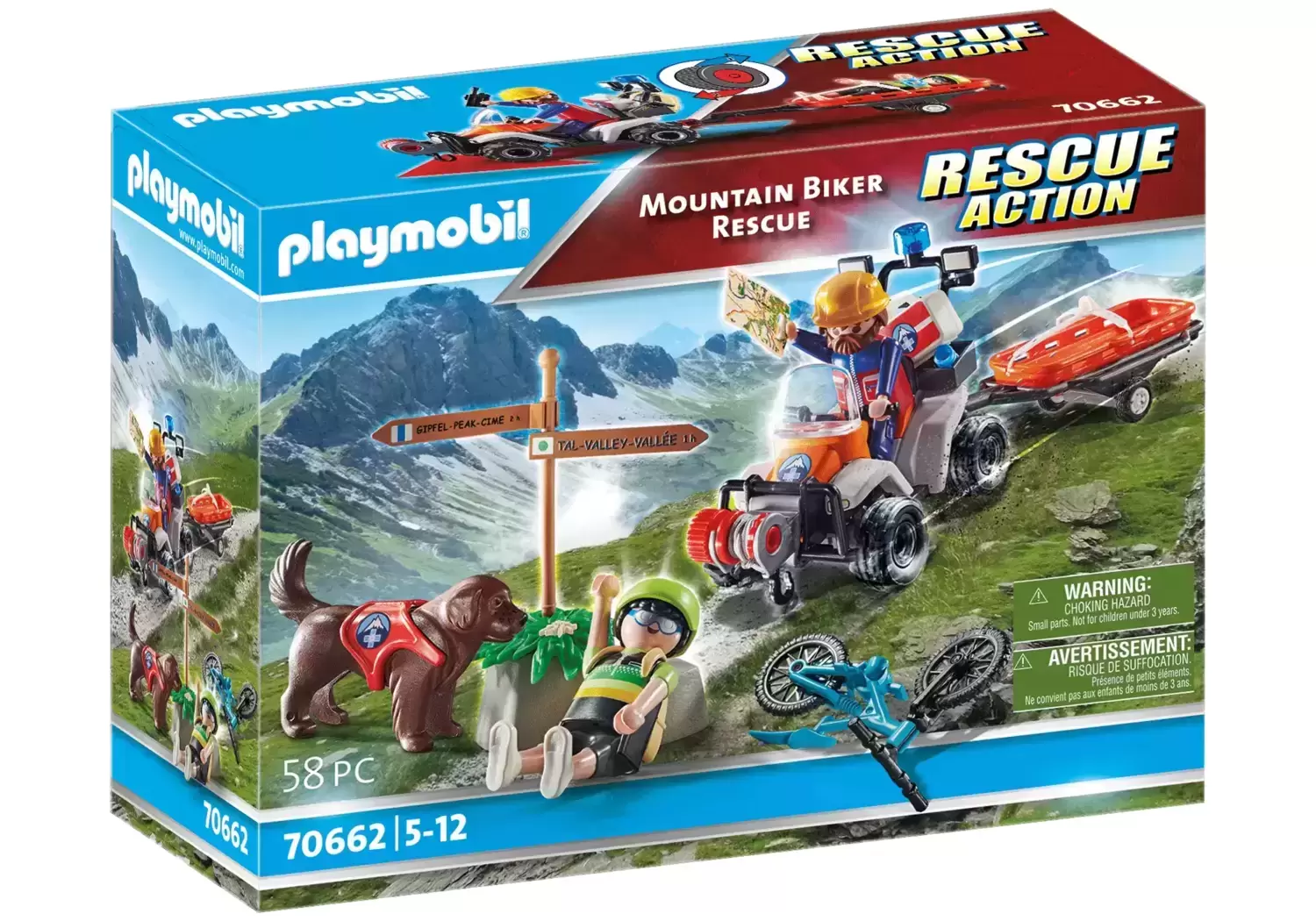 Playmobil à la Montage - Mountain Biker Rescue