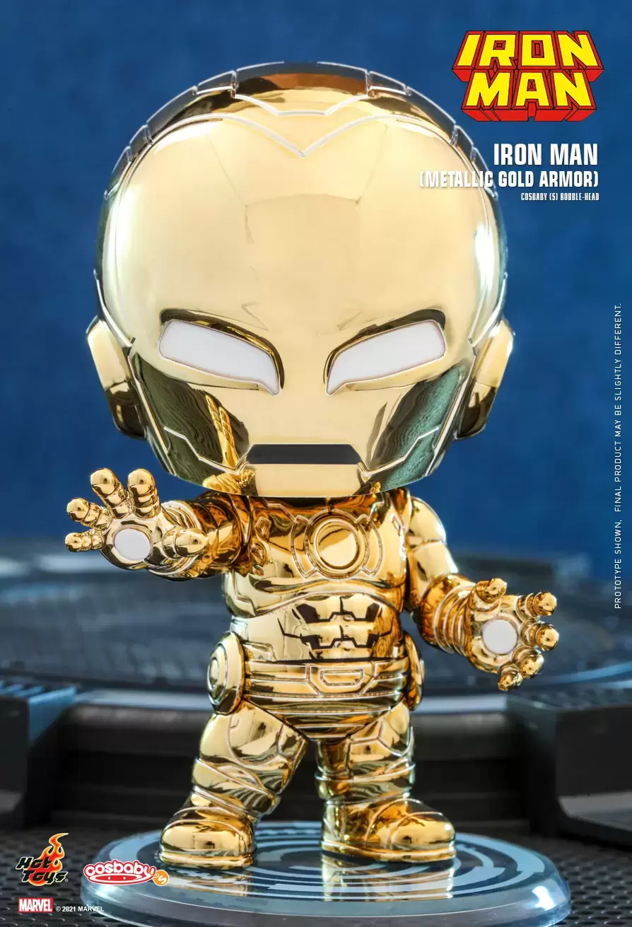 Cosbaby Figures - Marvel Comics - Iron Man ((Metallic Gold Armor)