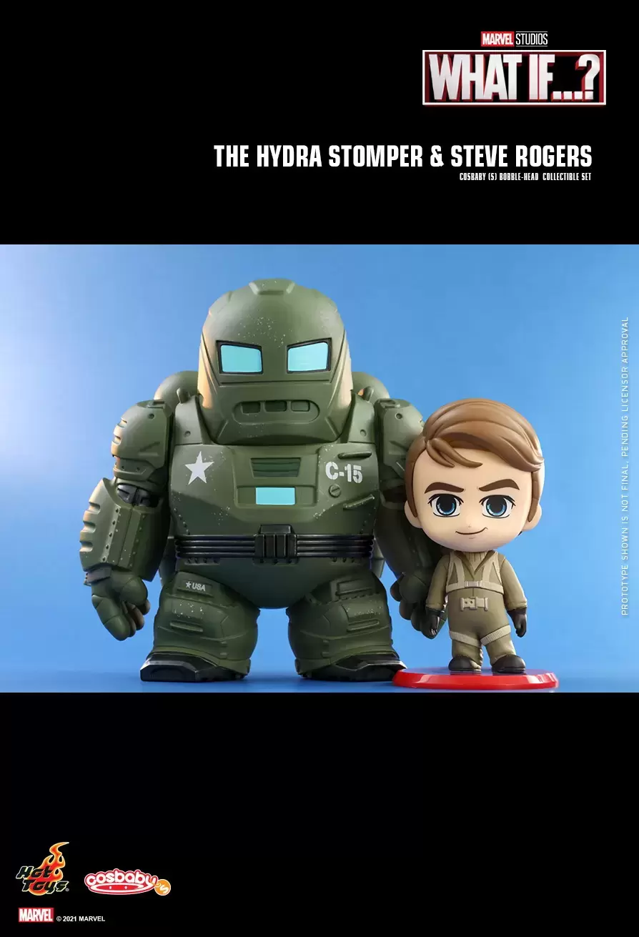 Cosbaby Figures - What If...? - The Hydra Stomper & Steve Rogers