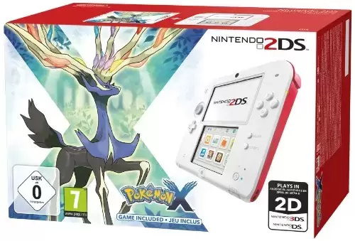 Matériel Nintendo 2DS - Console Nintendo 2DS - blanc & rouge + Pokémon X - édition limitée