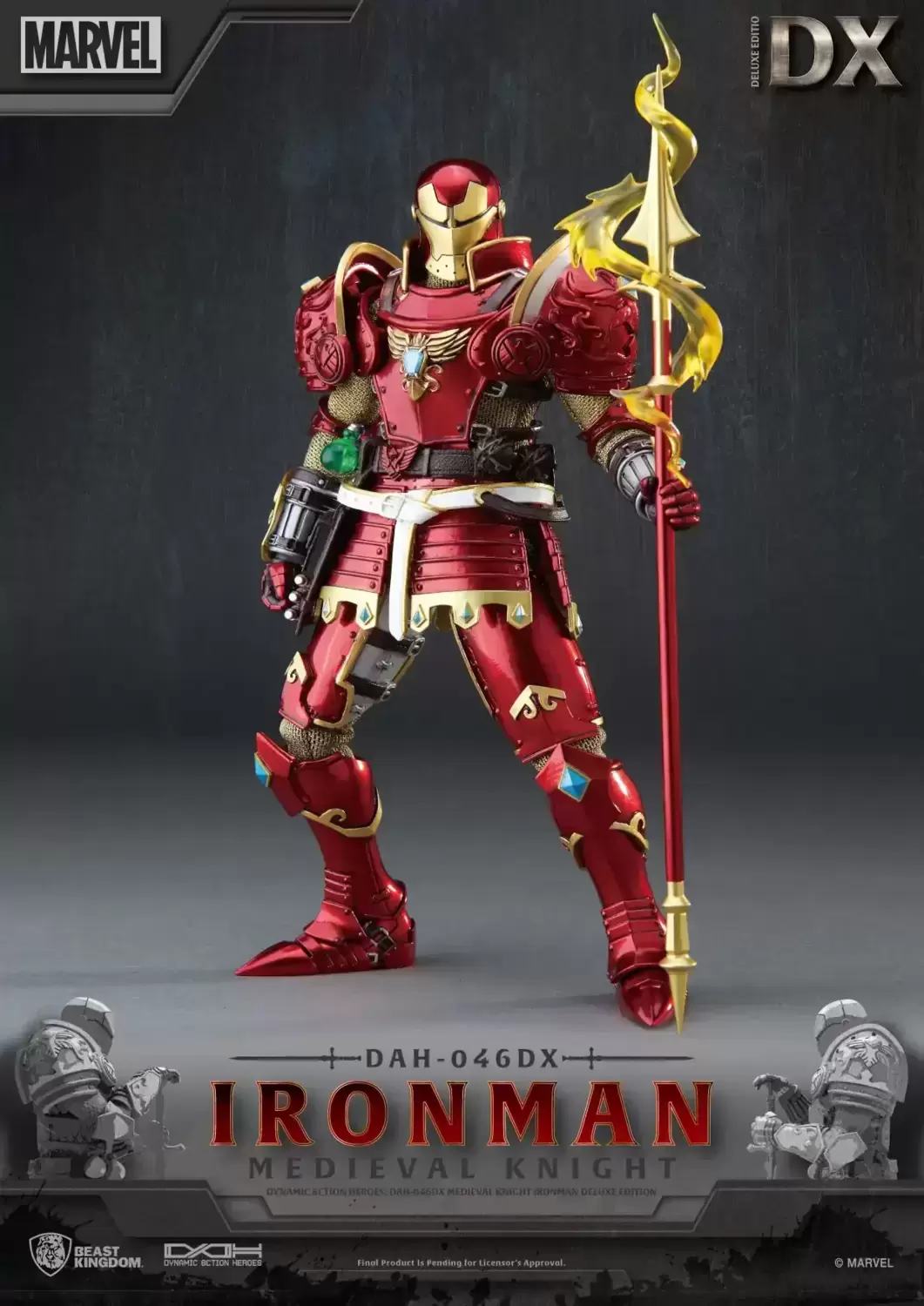 Dynamic 8ction Heroes (DAH) - Medieval Knight - Iron Man Deluxe Version