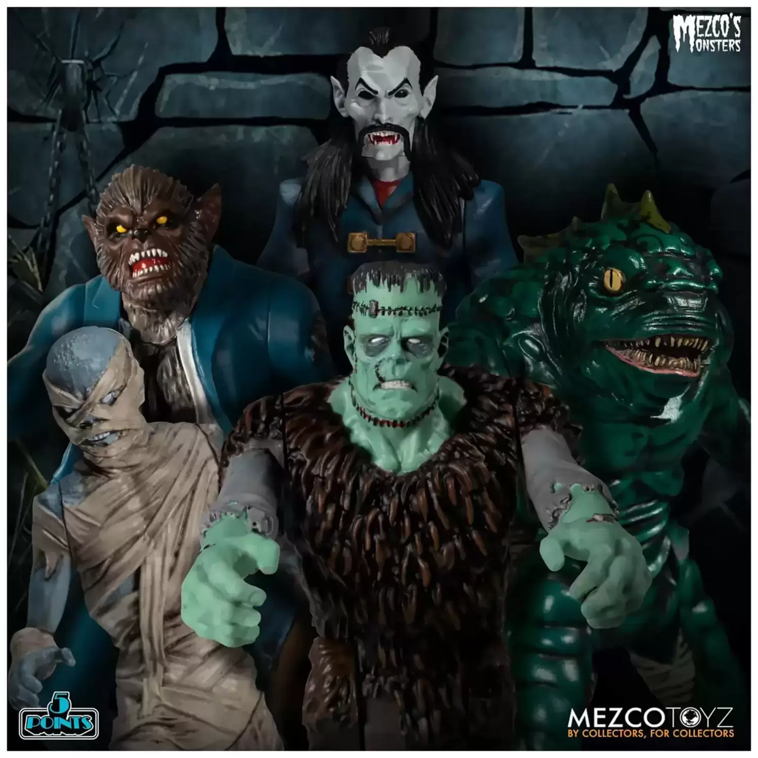 MezcoToyz - Monsters Tower of Fear - 5 Points Deluxe Box Set