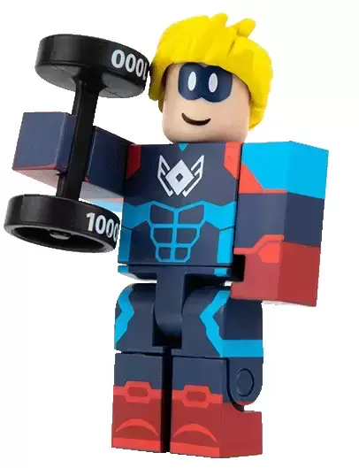 Roblox Celebrity Series 7 HEROES OF ROBLOXIA: BLUE BASHER CAP Figure w/BELT  Code