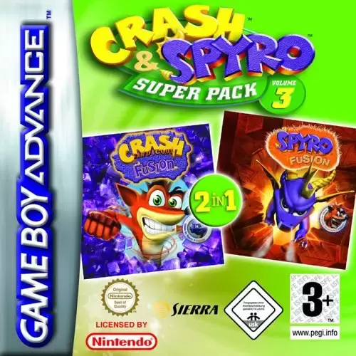Game Boy Advance Games - Crash & Spyro 3